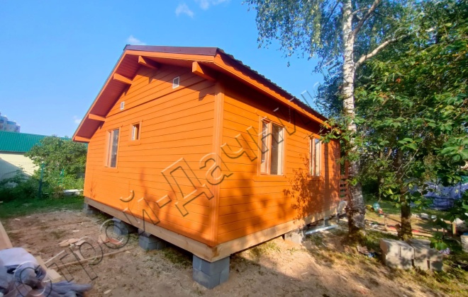 3 Брусовой дом ОД-46, 7х8м, 56 М², Московская область, Красногорский район, п. Ильинское-Усово. (3)